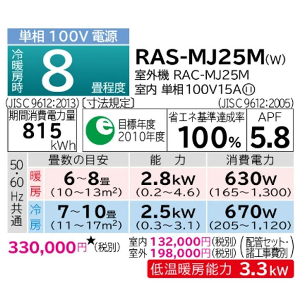 RAS-MJ25M-W
