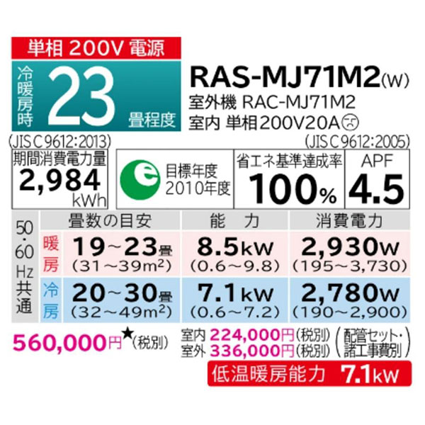 RAS-MJ71M2-W