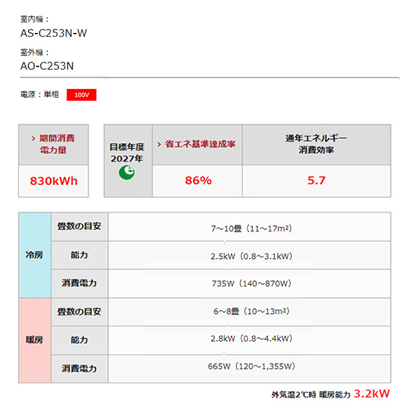 AS-C253N-W