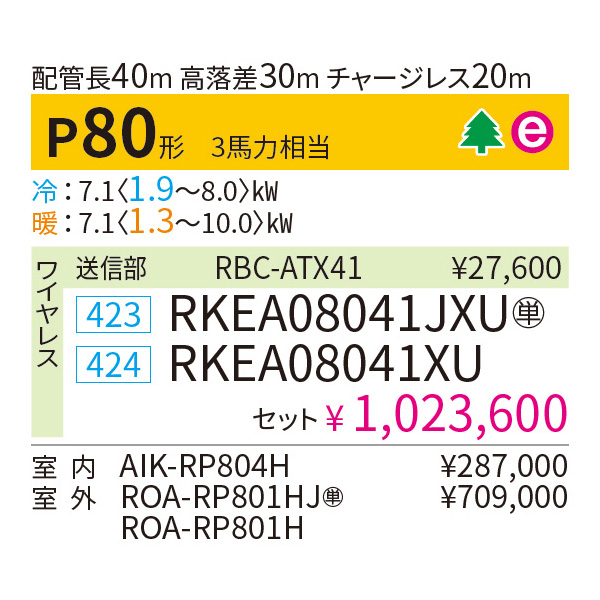 RKEA08041XU / RKEA08041JXU