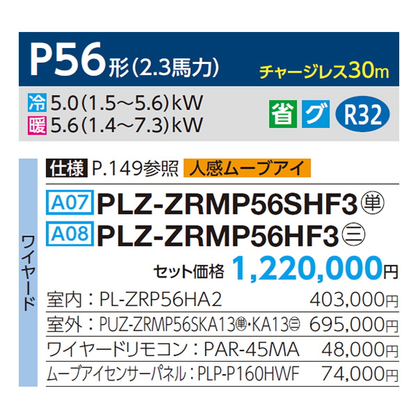 PLZ-ZRMP56SHF3 / PLZ-ZRMP56HF3