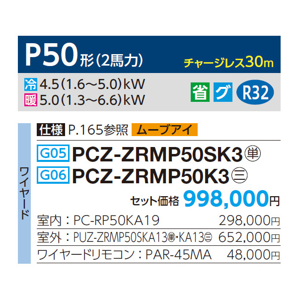 PCZ-ZRMP50SK3 / PCZ-ZRMP50K3