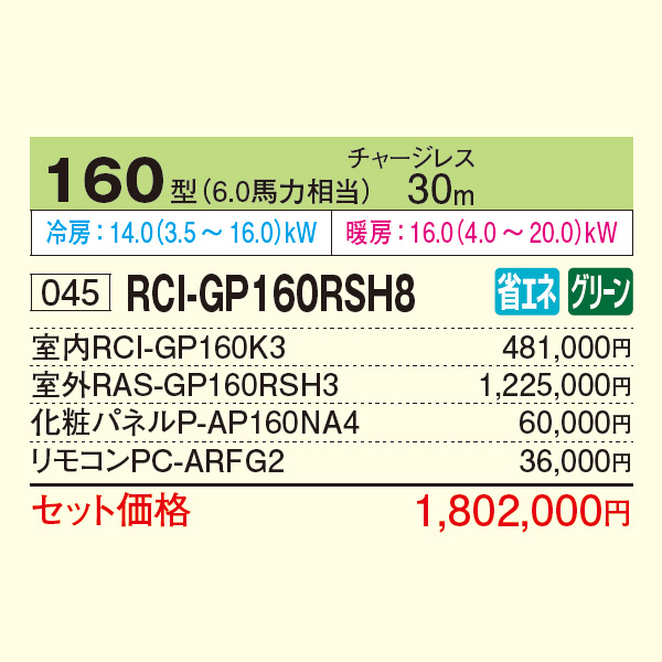 RCI-GP160RSH8