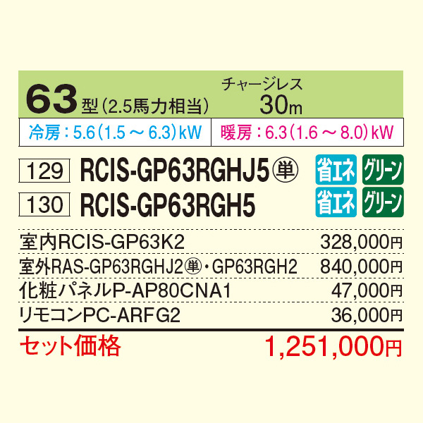 RCIS-GP63RGHJ5 / RCIS-GP63RGH5