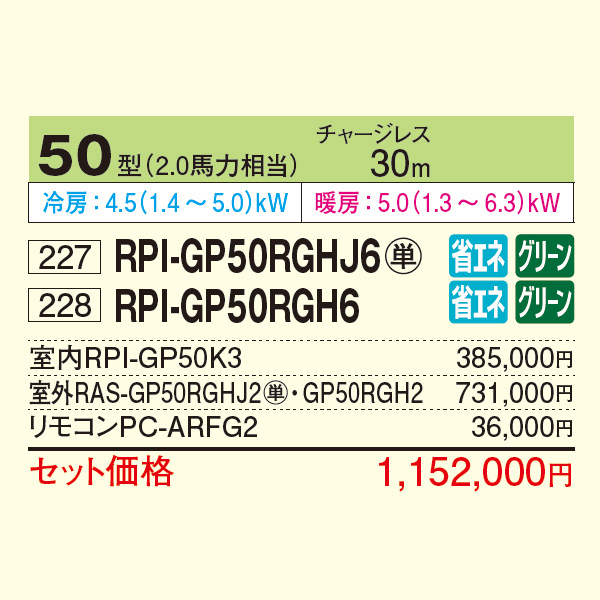 RPI-GP50RGHJ6 / RPI-GP50RGH6