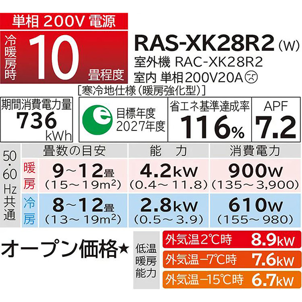 RAS-XK28R2-W