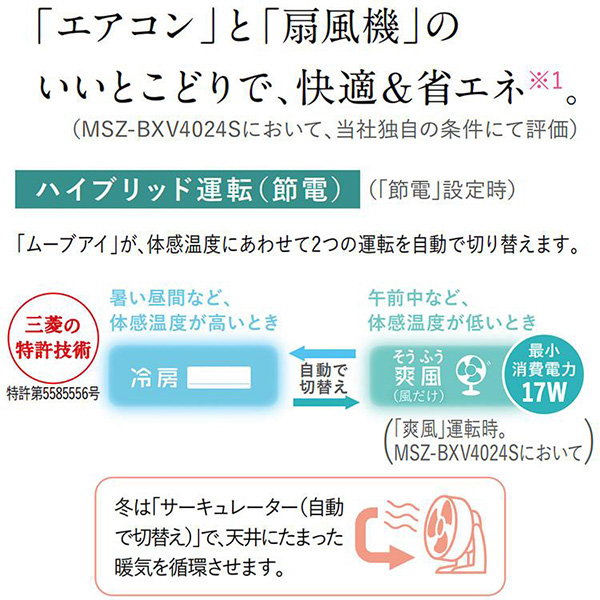 MSZ-BXV3624-W