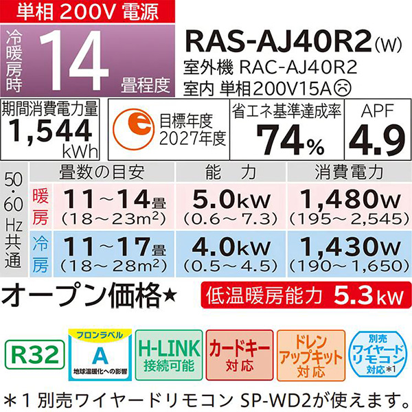 RAS-AJ40R2-W