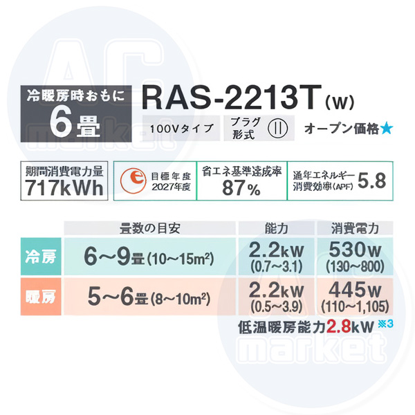 RAS-2213TC-W