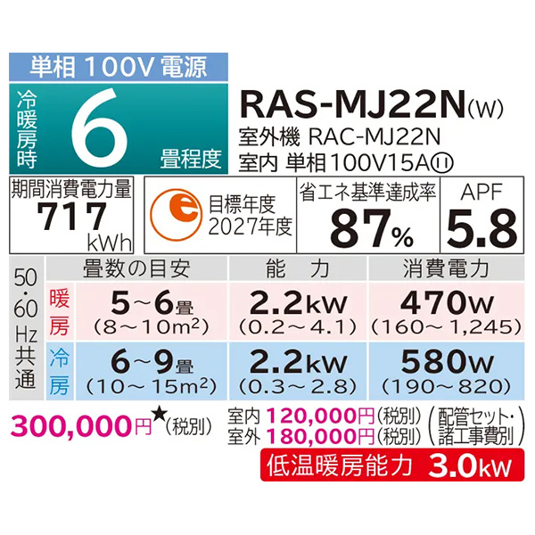 RAS-MJ22N-W