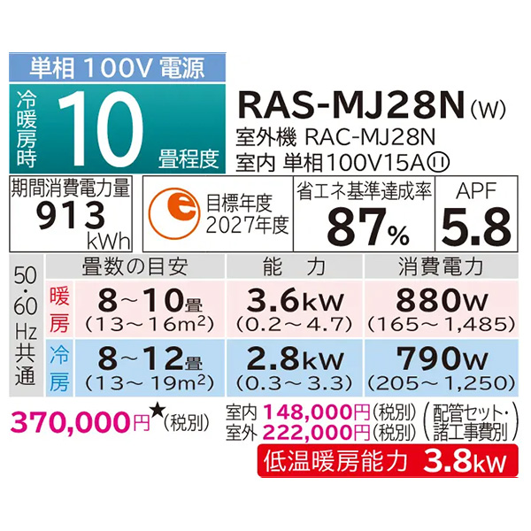 RAS-MJ28N-W