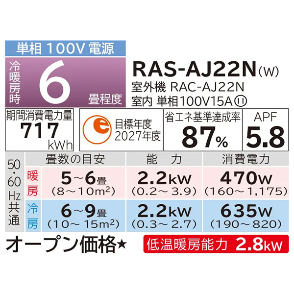 RAS-AJ22N-W