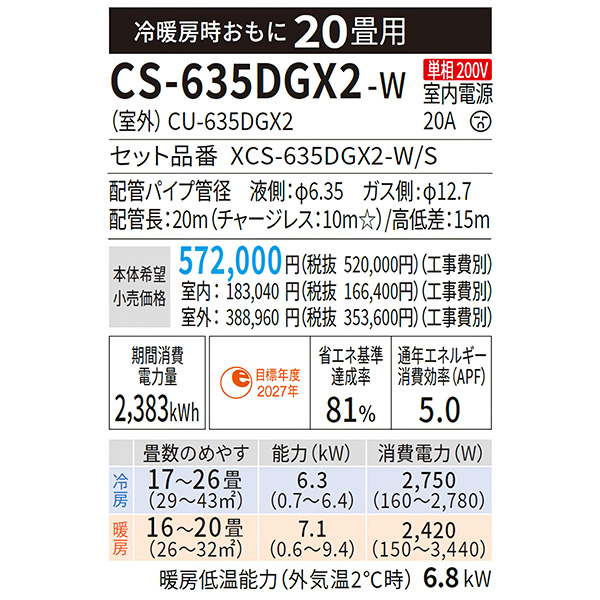 CS-635DGX2-W