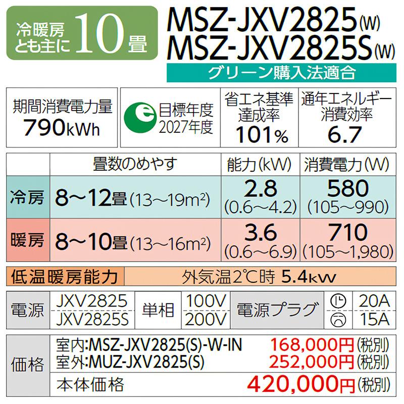 MSZ-JXV2825-W