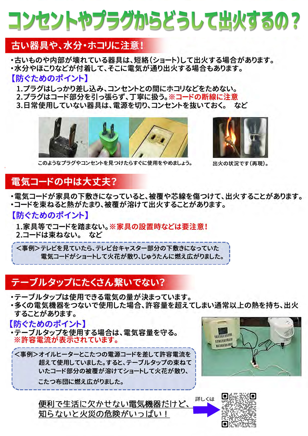 通電火災に要注意